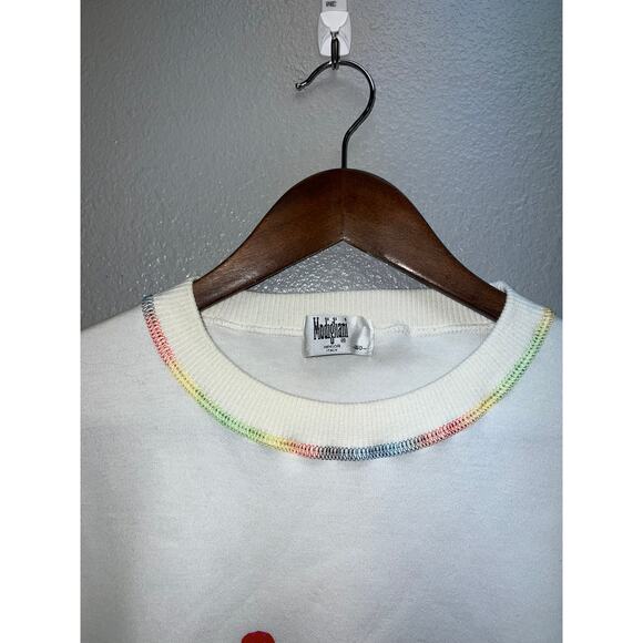 Modigliani Iunior Sweatshirt Italy Spellout Character Multicolor Crewneck Large - Picture 8 of 13